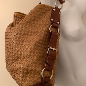 Tano Boogie Bucket Bag Woven leather shoulder hobo